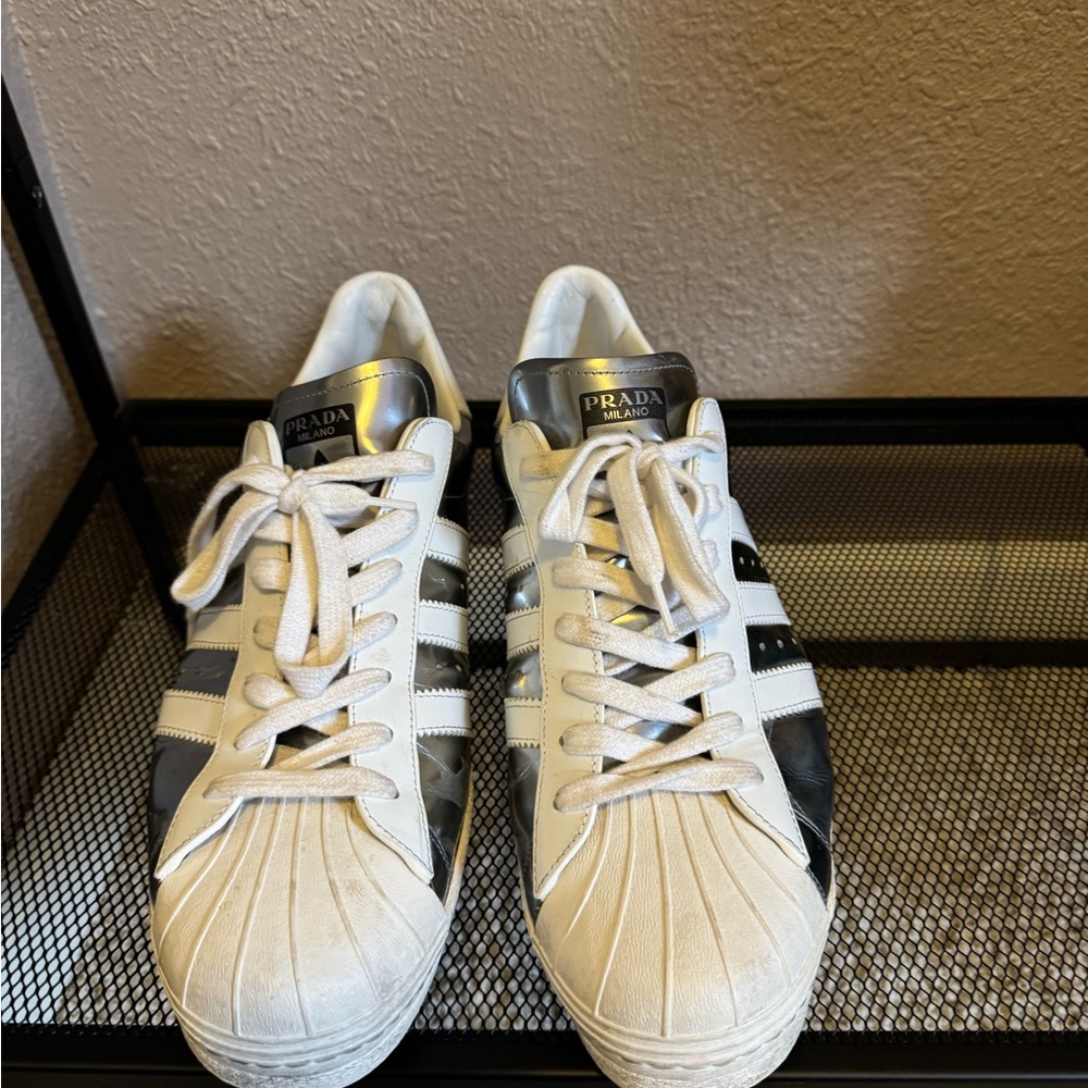 Adidas Prada x Superstar 'Silver Metallic